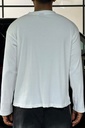 Line Textured White Henley- image needs to be updated