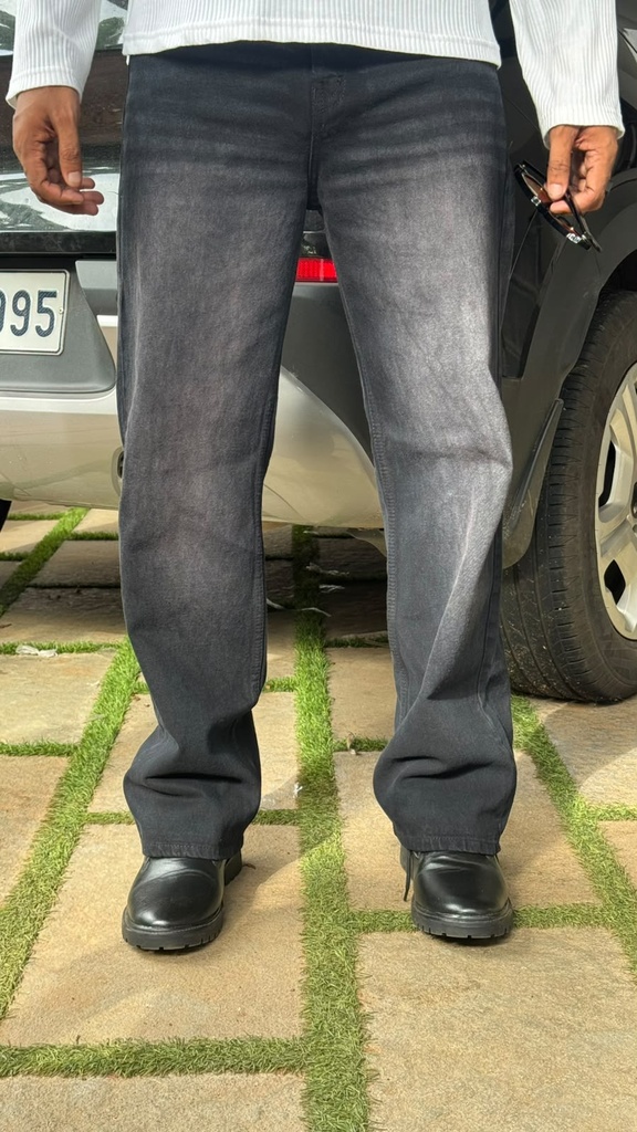 Black Straight Fit Jeans