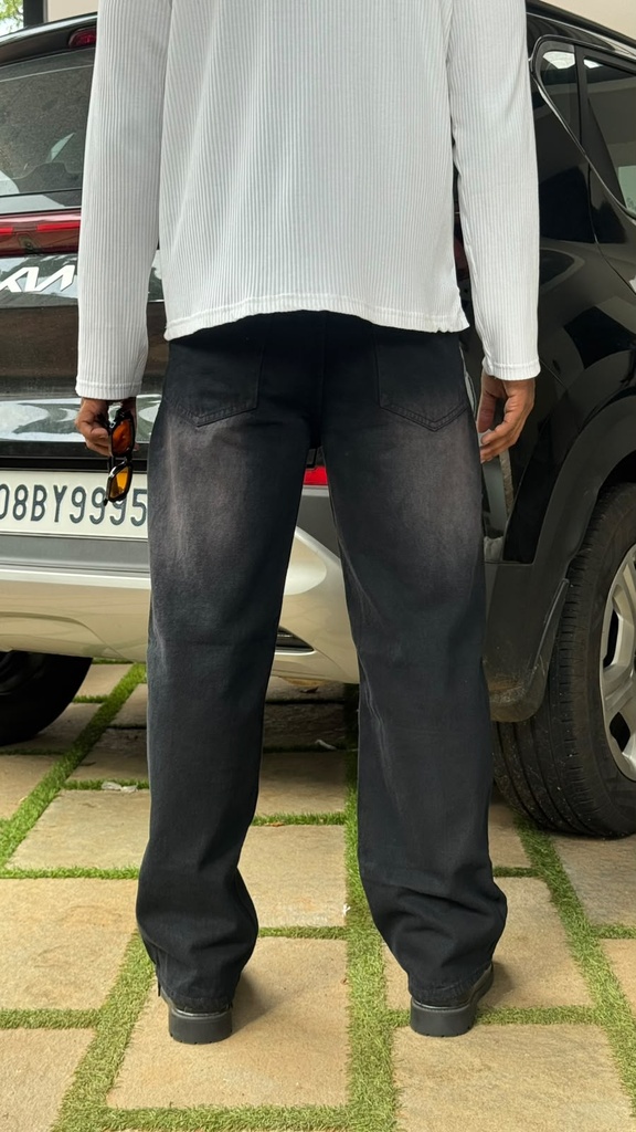 Black Straight Fit Jeans