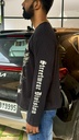 studded Daily Chaos fullsleeve black tshirt