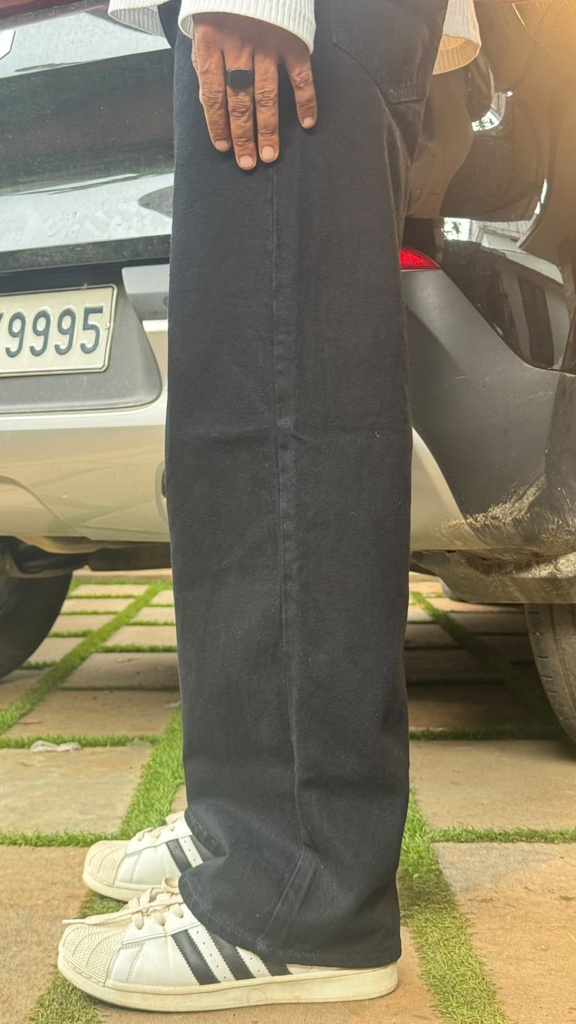 jet black straight fit