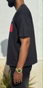 cross face boxyfit tshirt black