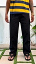 3 stripped trackpant  black