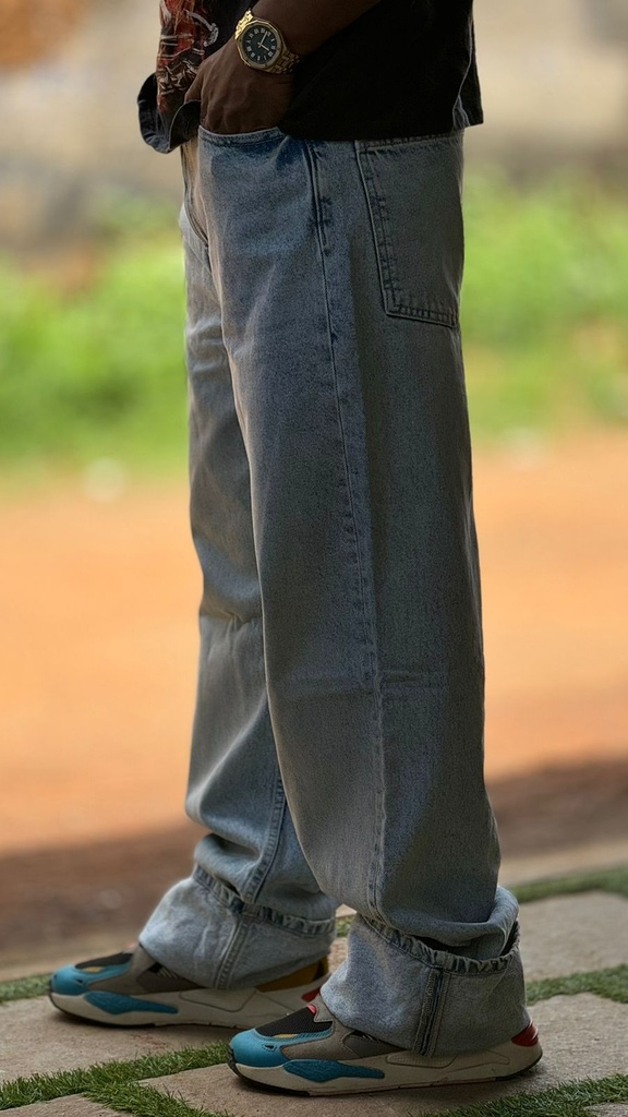 Prima light blue Fold type Straight fit jean