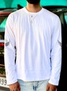 white fullsleeve layering tshirt, backprinted