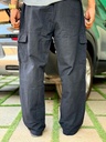 Linen type pants Black