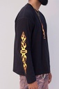 Balen flame print fullsleeve boxy tshirt