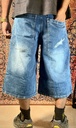 Amiri Lengthy Blue  Jorts