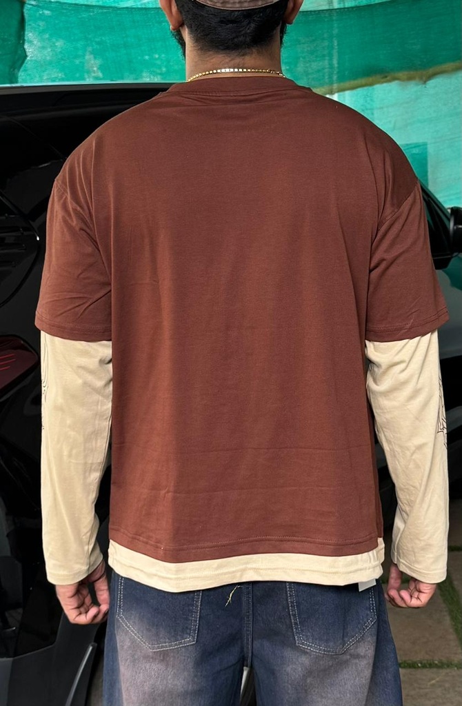 Doctor sleeve brown cybergilism print