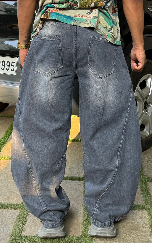 Barrel fit  Grey jeans