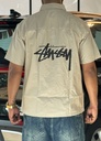 Stuss Embroidery Beige shirt