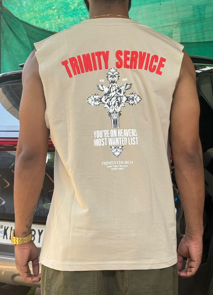 3 trinity Sleeveless Cream