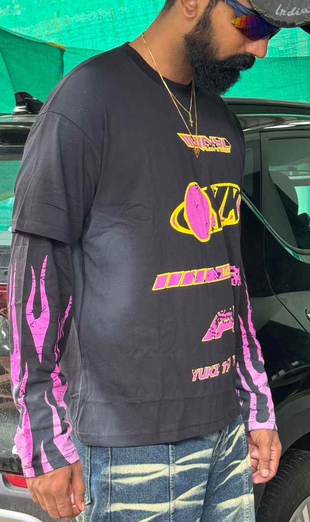 Doctor sleeve pink print