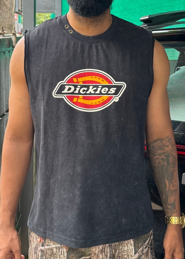 Acidwash Sleevless D* printed