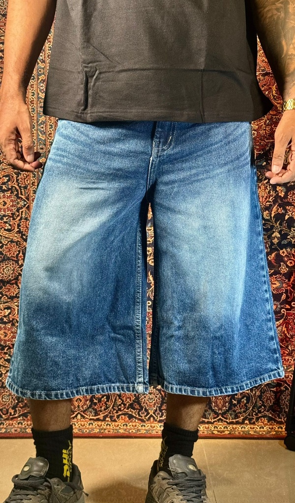 Amiri Lengthy Blue  Jorts