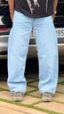 Light blue whisker jeans