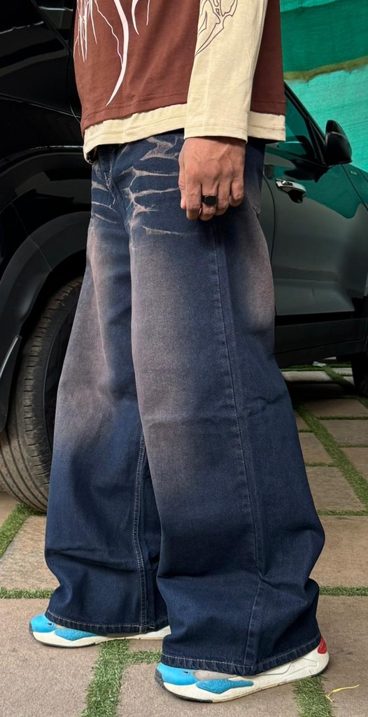 12inch black brown baggy wide leg