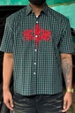 Embroidery Green check shirts - boxy fit (cotton) restocks soon