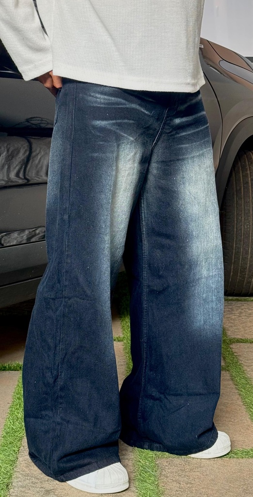 Super Baggy  Black faded Jeans