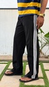 3 stripped trackpant  black. ns Terry