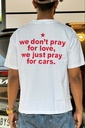 Front and back print white halfsleeve tshirt