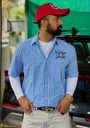 Blue and White Boxy shirts