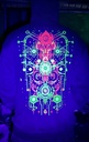 Psychedelic Hoodie AI Design. UV glow