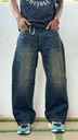 ZAR Premium Wideleg brown fade Jean