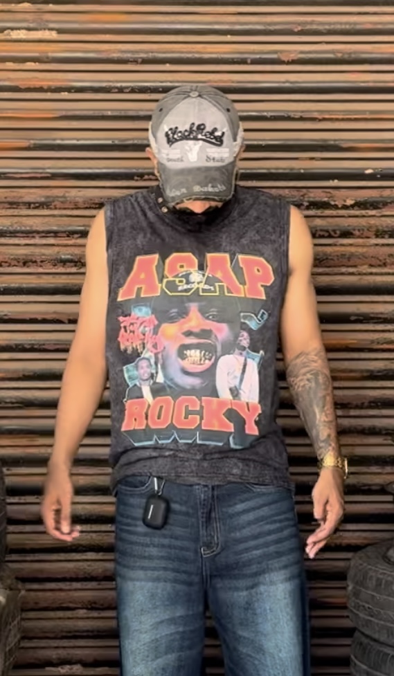 BLACK Sleeveless - ASAP ROCKY