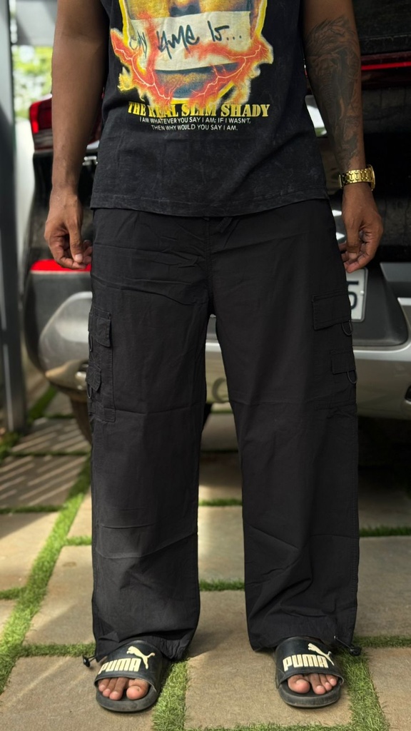 SBA parachute pants Black
