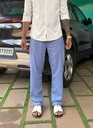 Blue Linen Type Pant