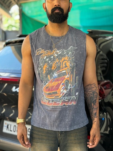 Sleeveless - Vintage Car Acid washed