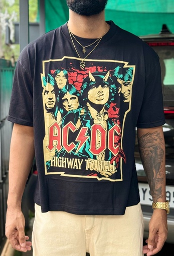 OYAK ACDC print Tshirt - Boxy fit