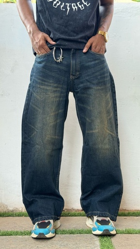 ZAR Premium Wideleg brown fade Jean