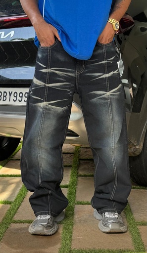 Black Special Whisker jeans