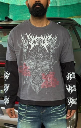 Skull black doctor sleeve cybergilism print