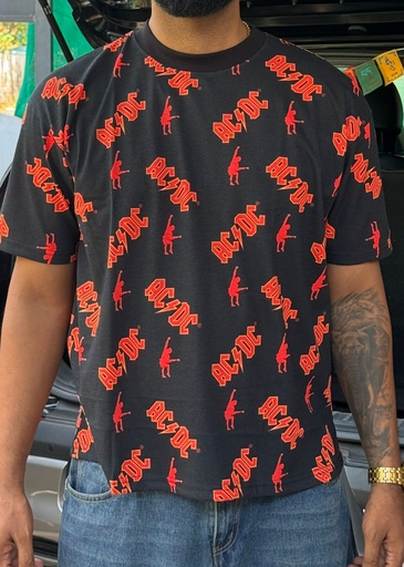 Allover Print acdc surplus tshirt