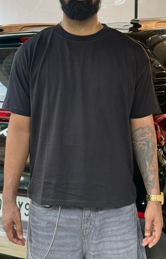 Plain Black - Boxy fit  tshirt