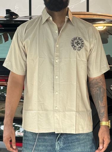 Chrome Embroidery Beige shirt