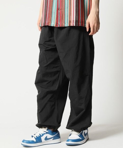 Black Korean parachute pants