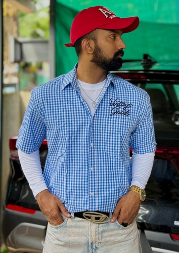 Blue and White Boxy shirts