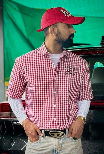 Red Boxy shirt